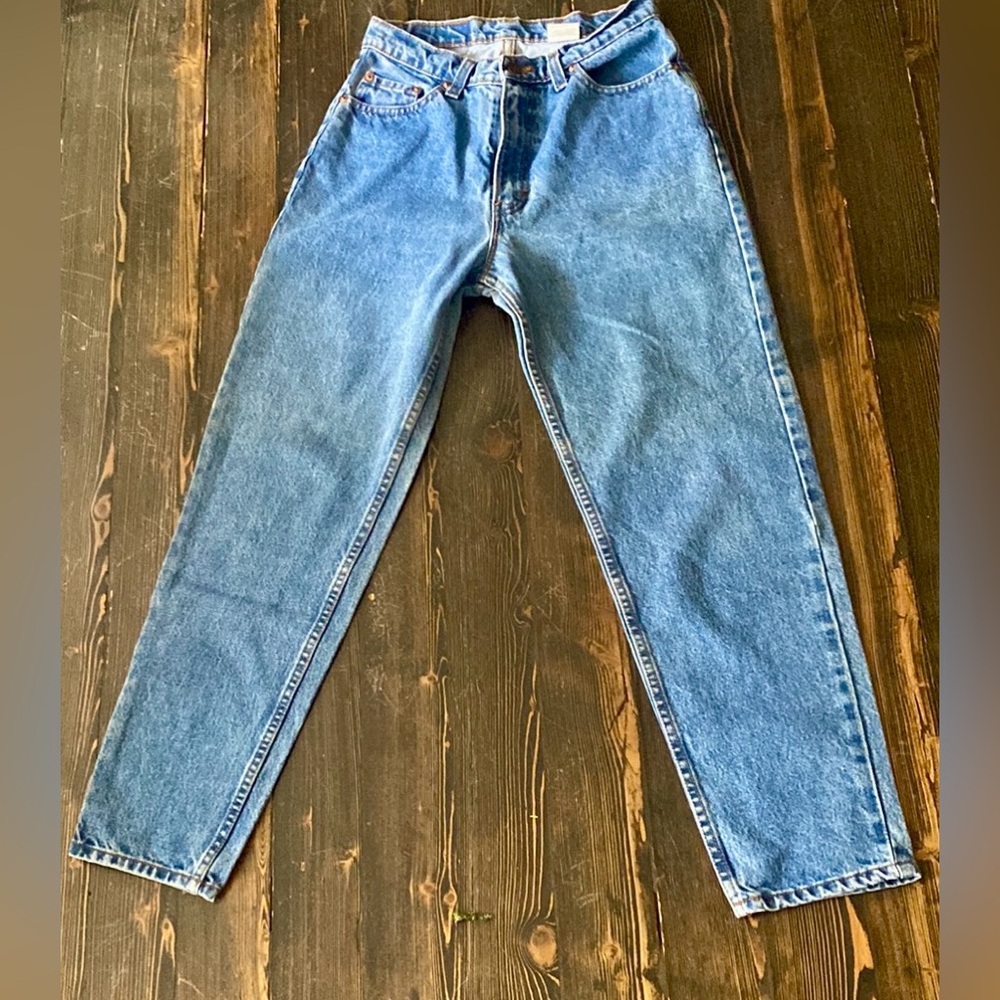 Jordache Vintage Classic Blue Denim Mom Jeans